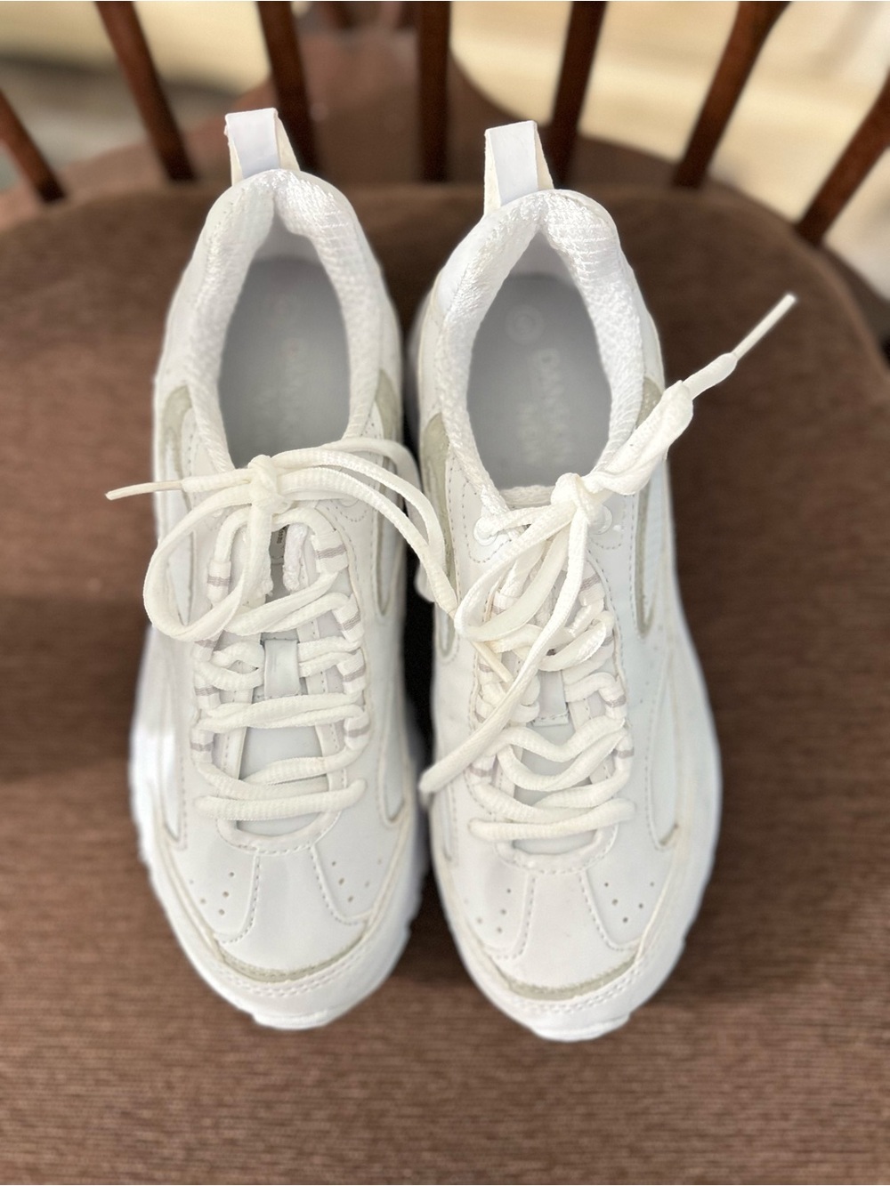 Danskin Now White Lace-Up Platform Sneakers Women’s Size 6 - Picture 5 of 8